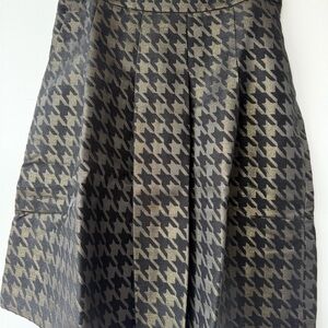 Ann Taylor Factory Black and Gold A-Line Skirt
